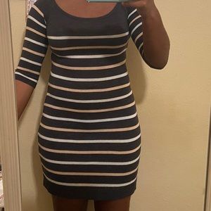 Multi striped sweater dress 😍